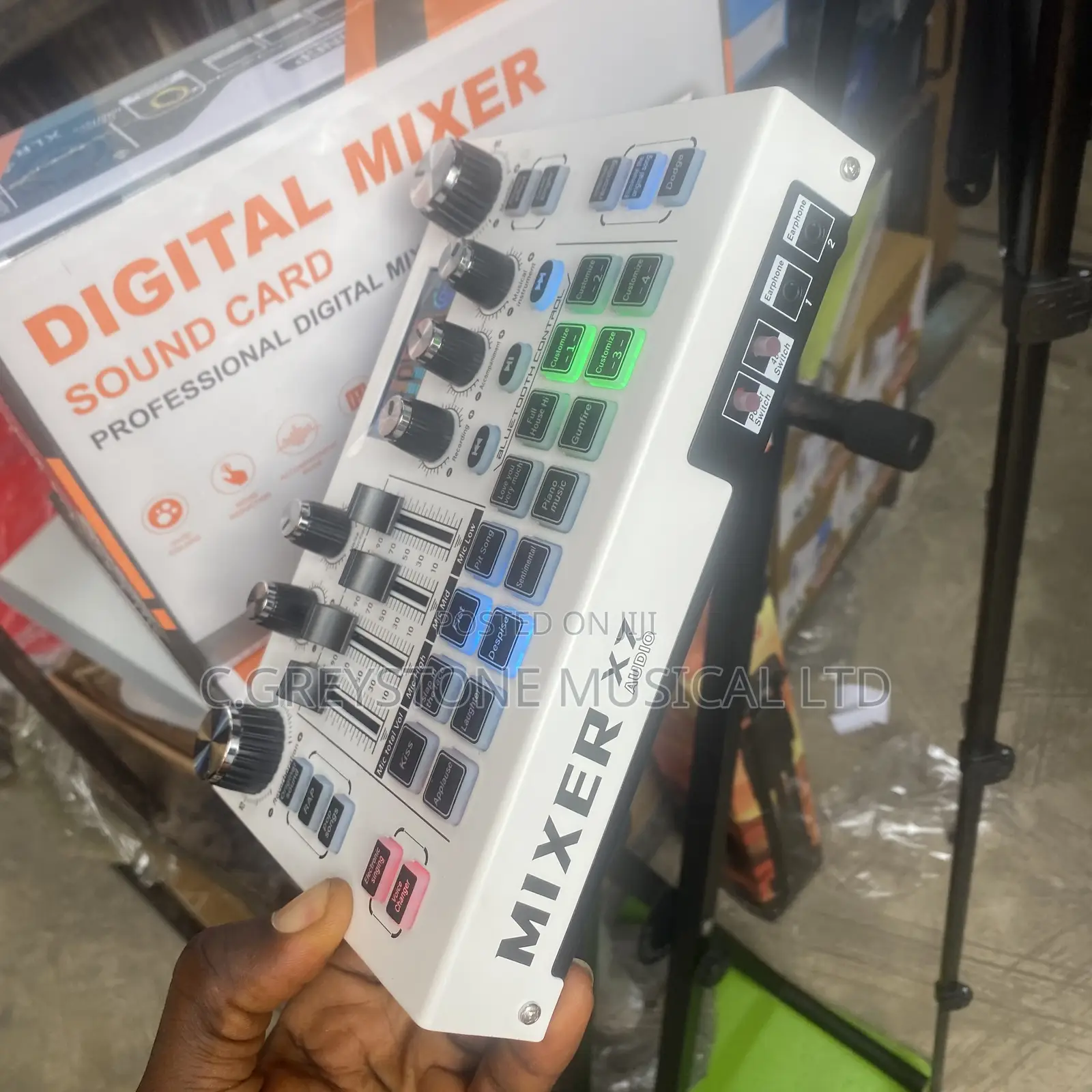 Podcast Mixer Live Sound Card X7