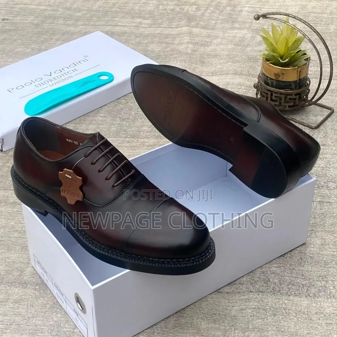 Stylish Men’s Turkish Italian Leather Shoes – Chunky Sole