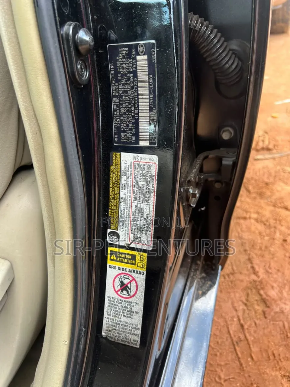 Toyota Camry 2.4 LE 2008 Black