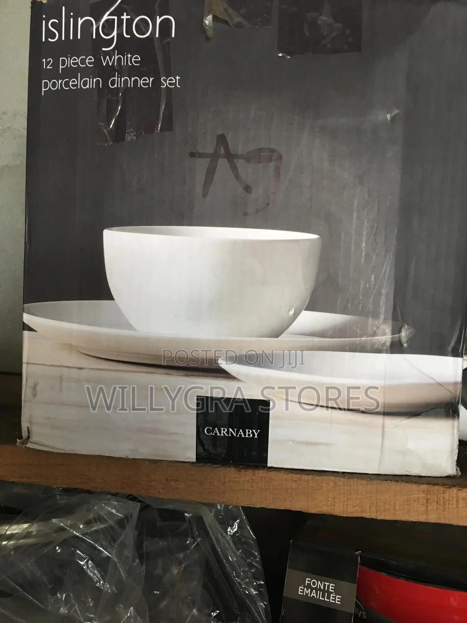 Islington 12 Piece White Porcelain Dinner Set