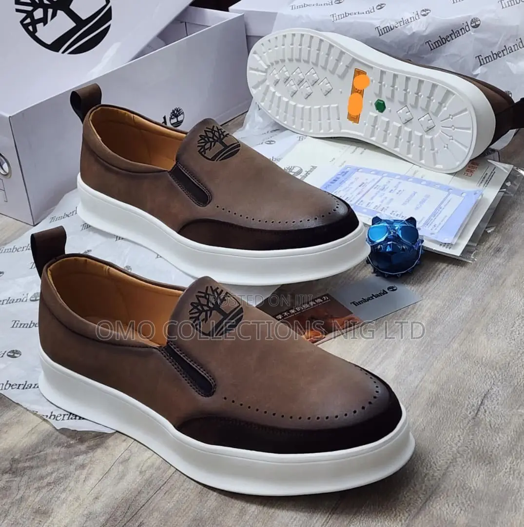 Fully Boxed Timberland Men’s Slip-on Shoes–Available in Black Brown