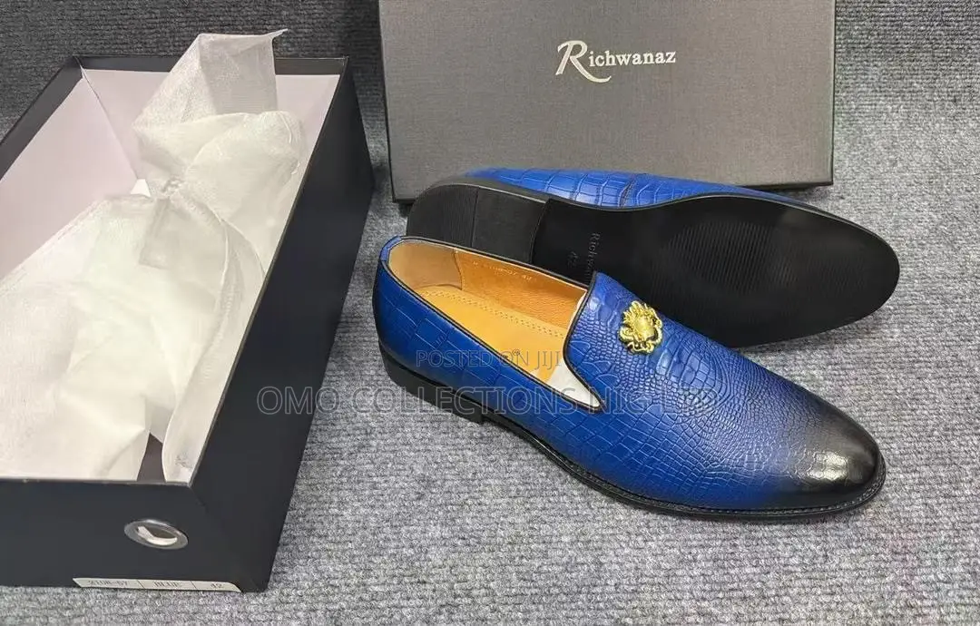 Luxury Richwanaz Men’s Premium Leather Shoes – Fully Boxed