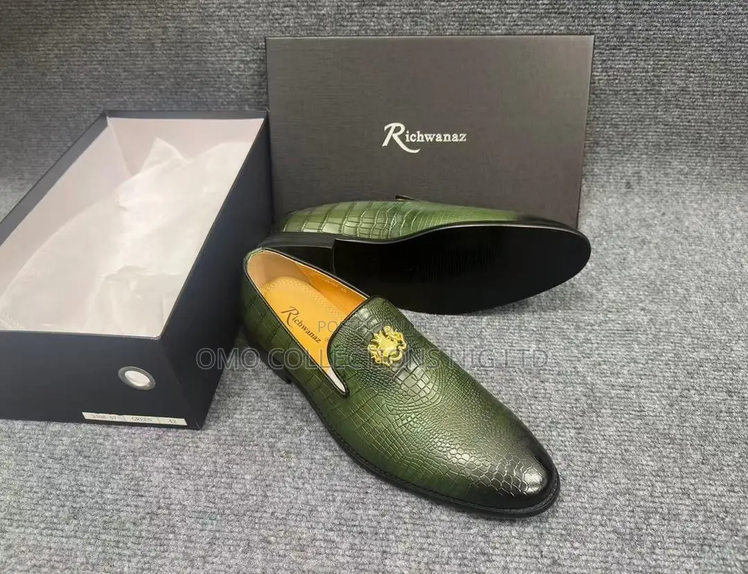 Luxury Richwanaz Men’s Premium Leather Shoes – Fully Boxed