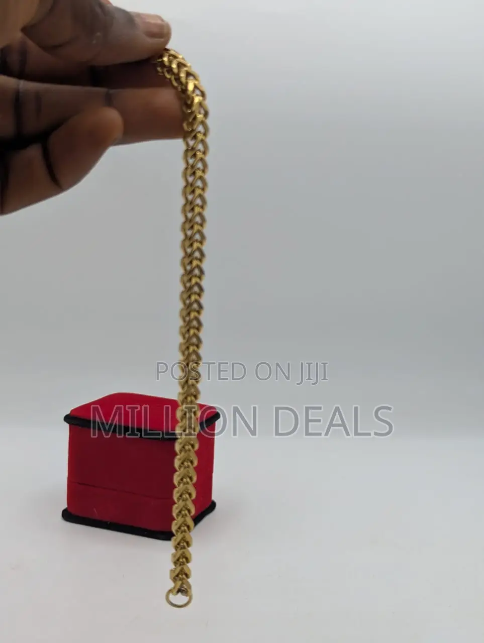 Men's Gold Bracelet Link Hand Chain