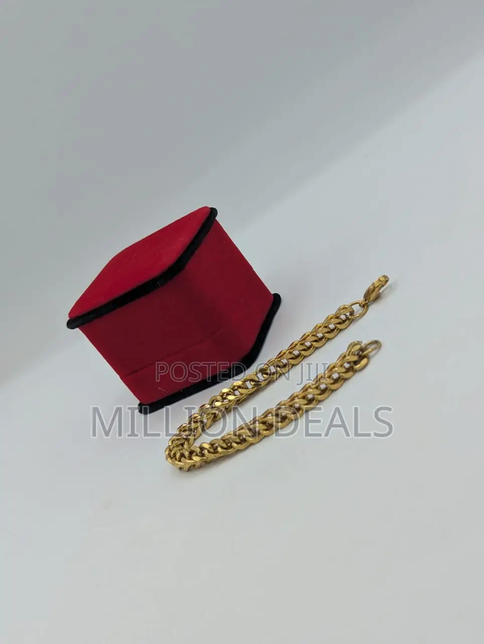Men's Gold Bracelet Link Hand Chain