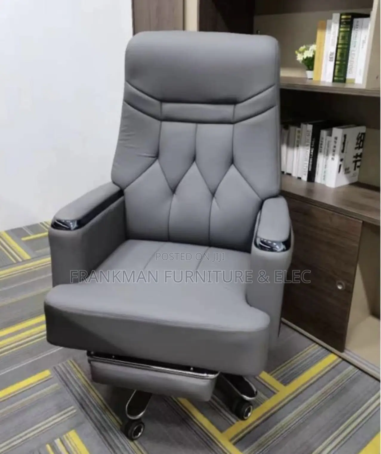Big Reclining Executive Office Chair With Footrest