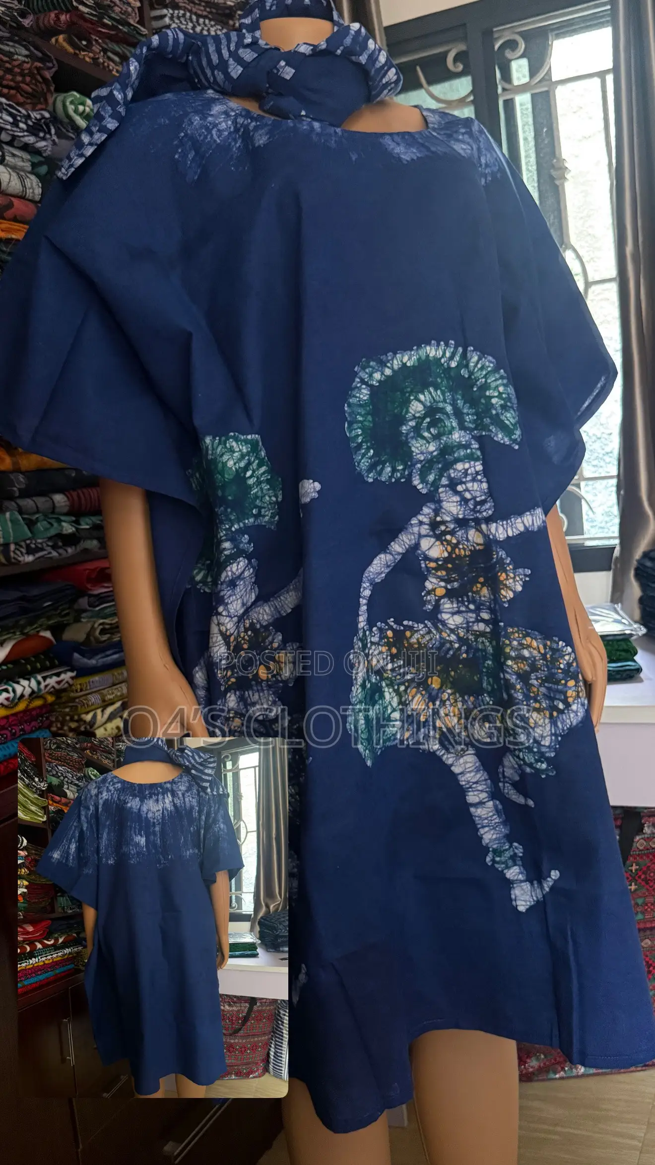 Short Adire Boubou