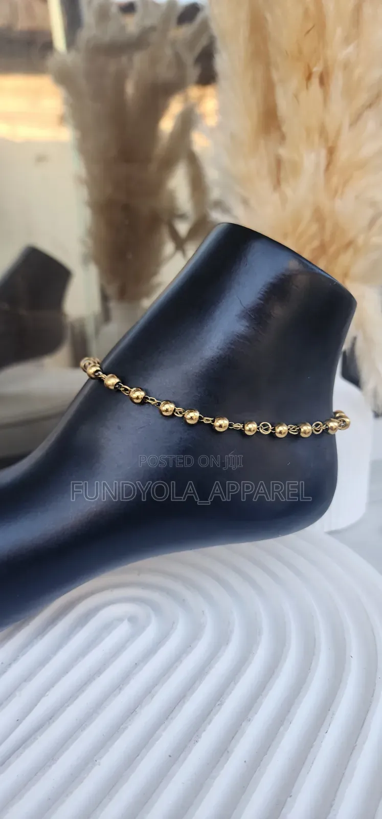 Non Tarnishing Gold Steel Anklet Leg Chain