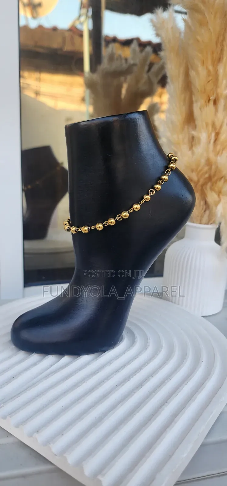 Non Tarnishing Gold Steel Anklet Leg Chain