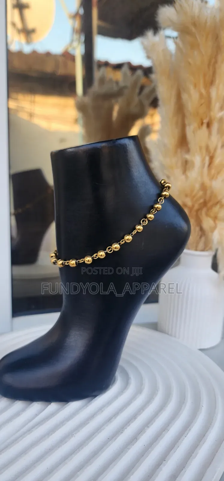Non Tarnishing Gold Steel Anklet Leg Chain