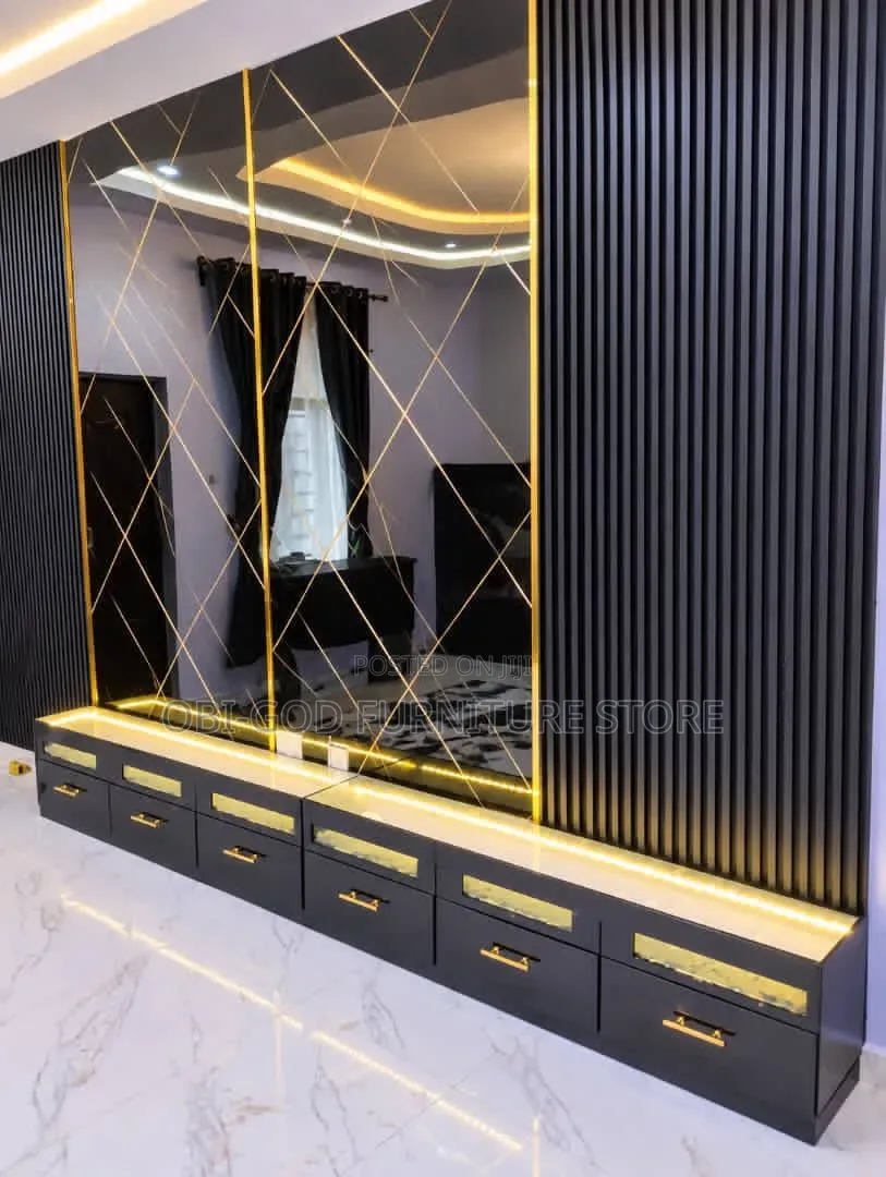 Modern TV Wall Panel | Fluted Wall Panel TV Console | Interior