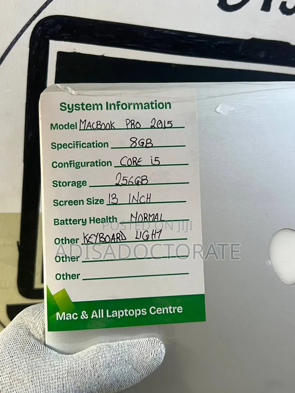 Laptop Apple MacBook Pro 2015 8GB Intel Core i5 SSD 256GB