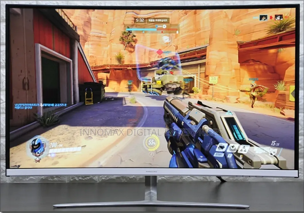 Hansung 32-Inch Curved Frameless FHD 1080p LED 75hz Hdmi Monitor