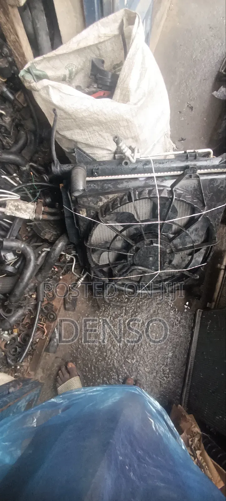 Hyundai Santa Fe 2015 Model Complete Radiator With Fan and Condenser