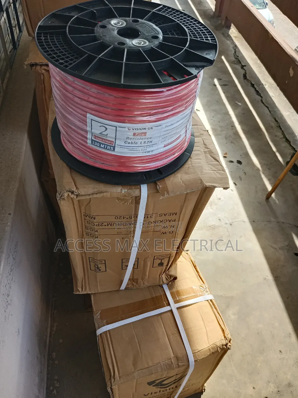 1.5mm 2 Core Solid Vision Uk Fire Alarm Cable by 100 Meters