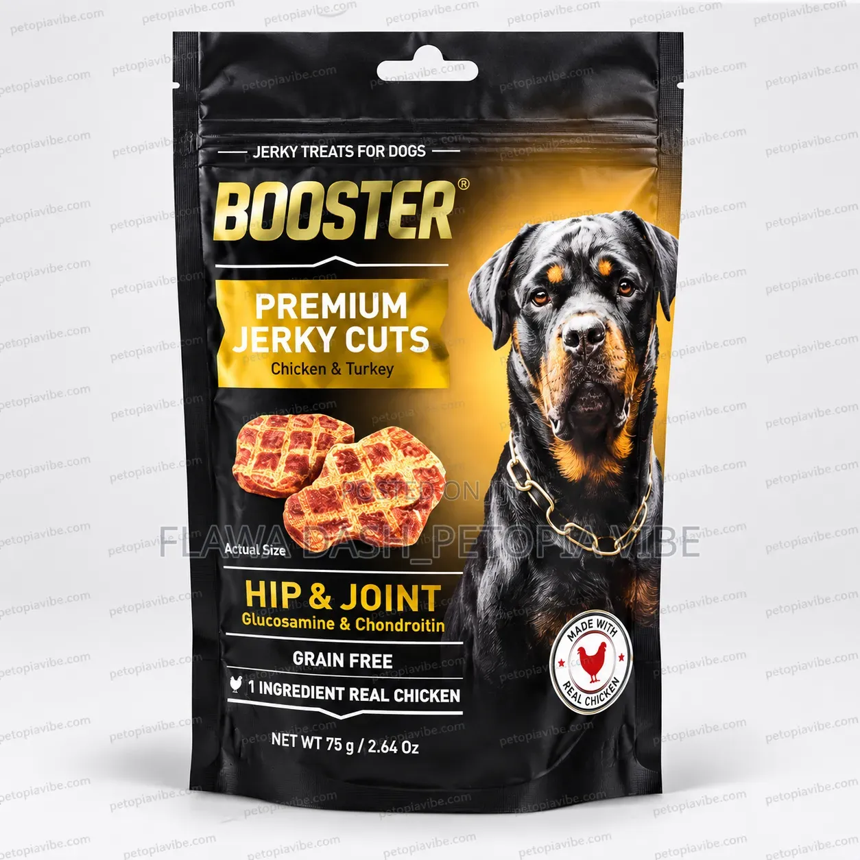 BOOSTER Premium Jerky Cuts – Chicken Turkey | Hip Joint Dog Treats
