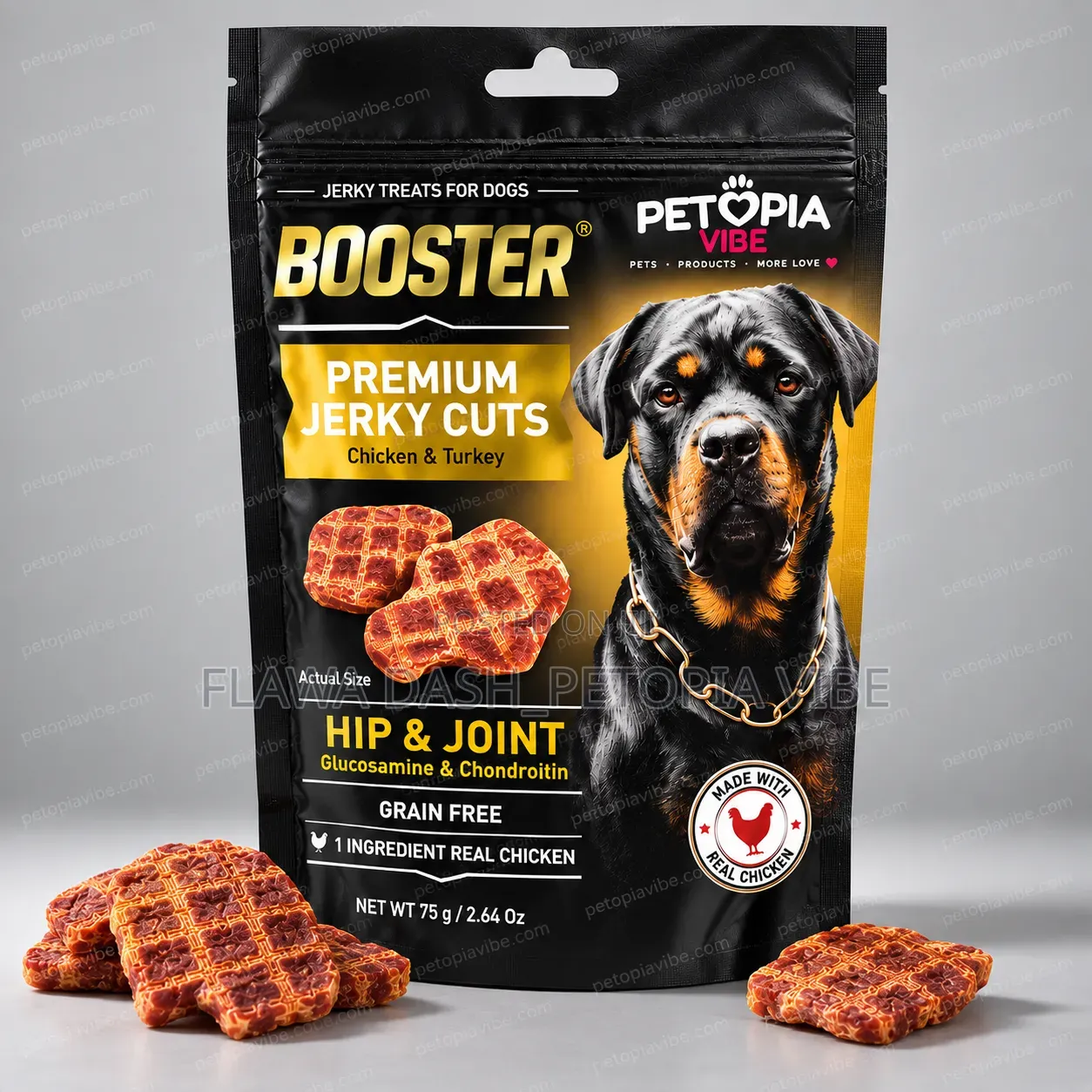 BOOSTER Premium Jerky Cuts – Chicken Turkey | Hip Joint Dog Treats