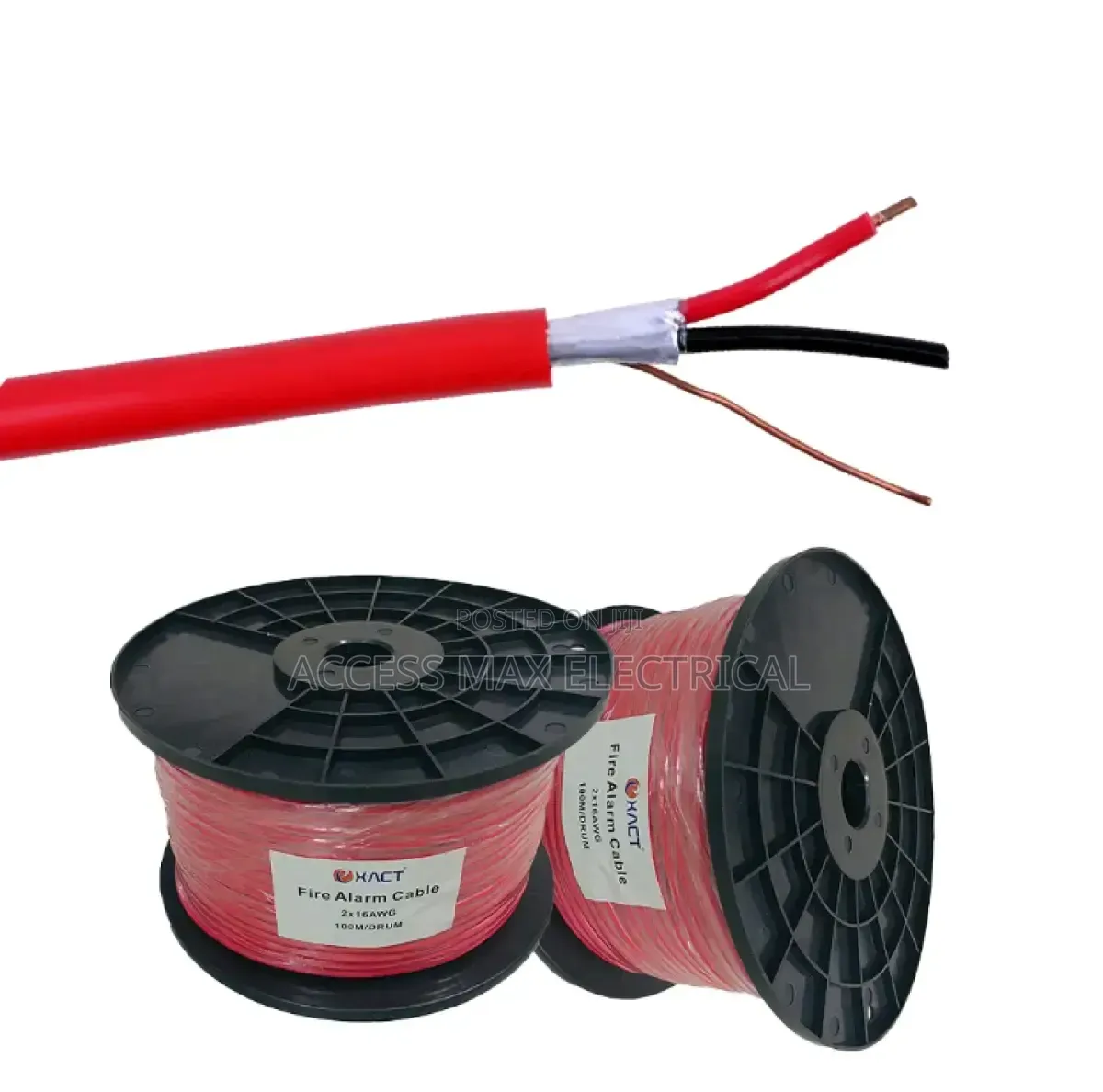 1.5mm 2 Core Solid Vision Uk Fire Alarm Cable by 100 Meters