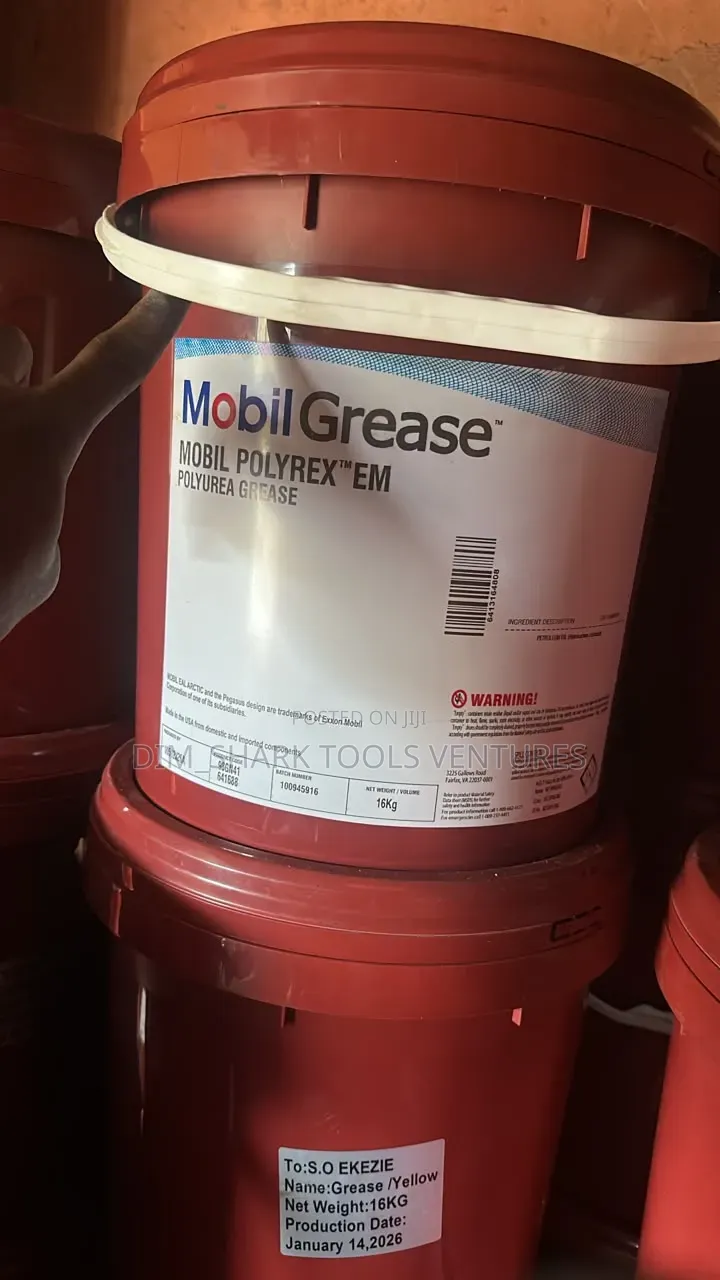 18kg Pail of Mobil Polyrex EM High-Performance Industrial Grease