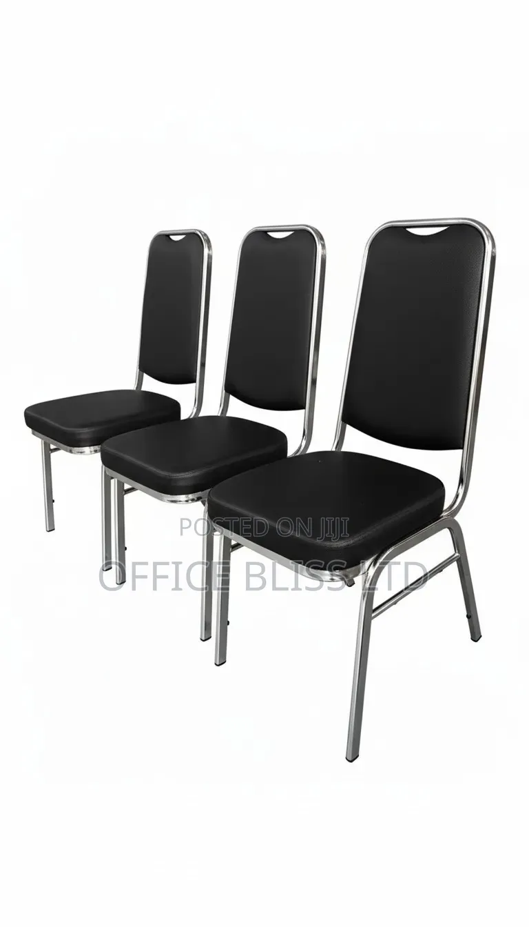 Modern Stackable Stainless Fabric Church / Banquet Chair