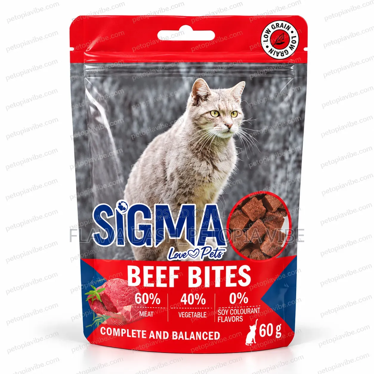 Sigma Beef Bites Cat Treats – 60g