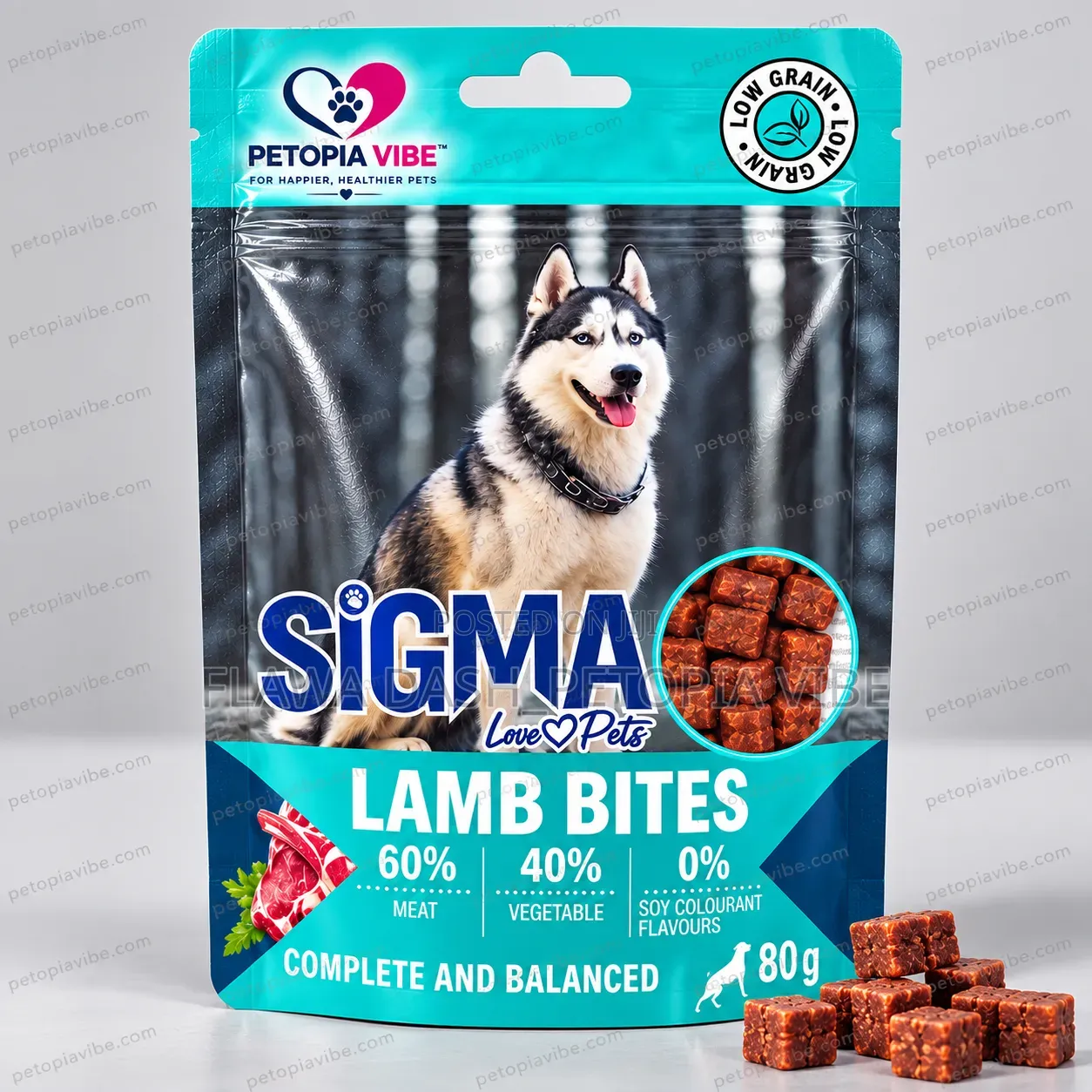 SIGMA Lamb Bites Dog Treats – 80g