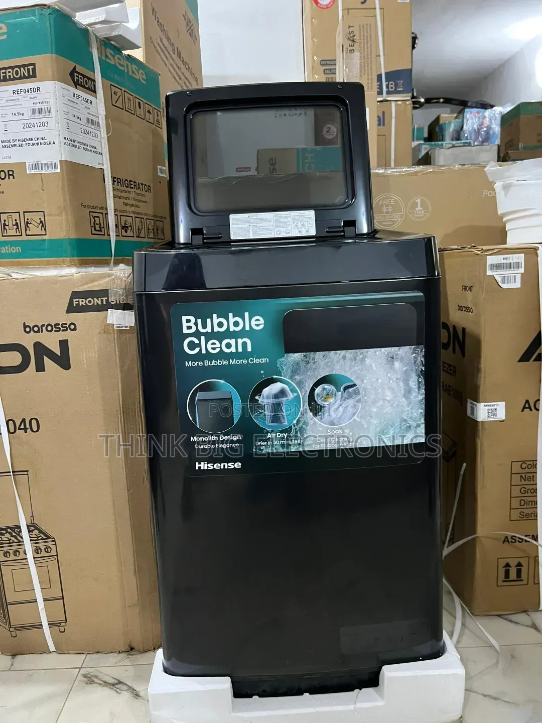 Hisense 9kg Automatic Top Load Washing Machine + Smart Function