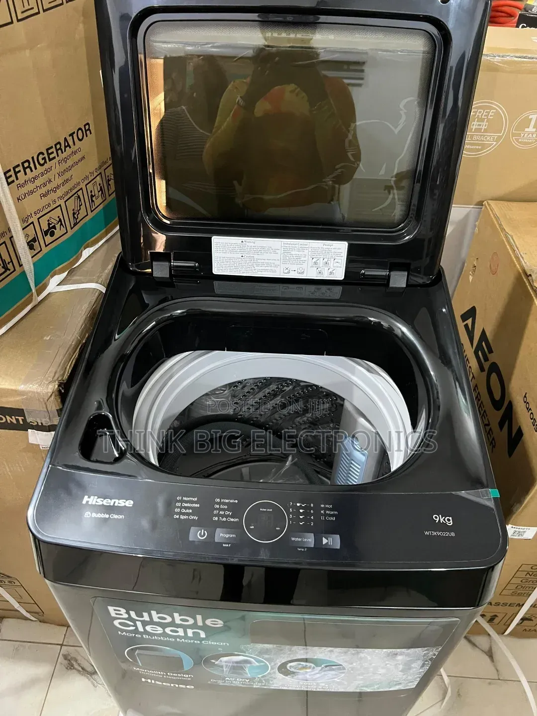 Hisense 9kg Automatic Top Load Washing Machine + Smart Function