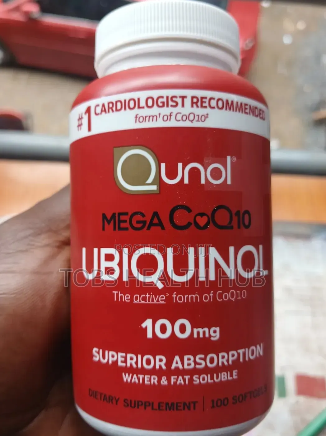 Qunol Mega CoQ10 Ubiquinol 100mg – 100 Softgels