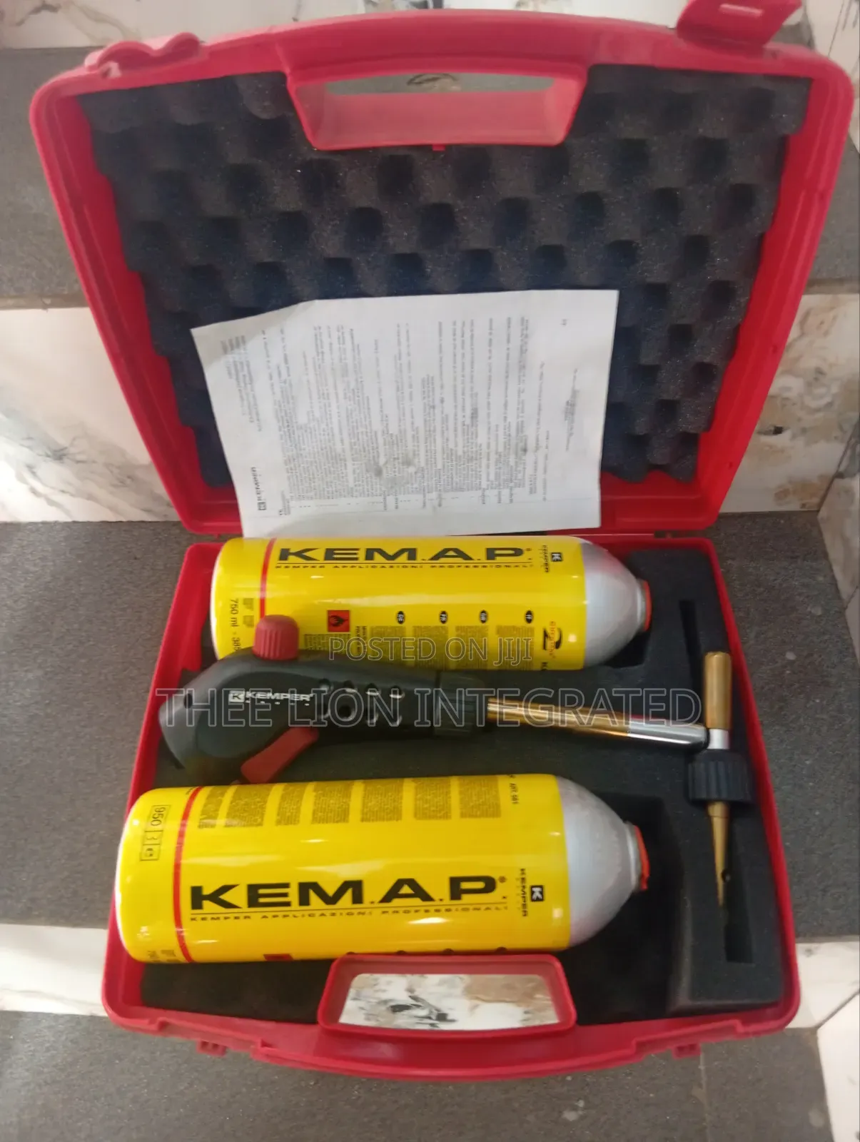 Kemper KEMAP Professional Gas Blow Torch Kit With 2 Gas Cylinders