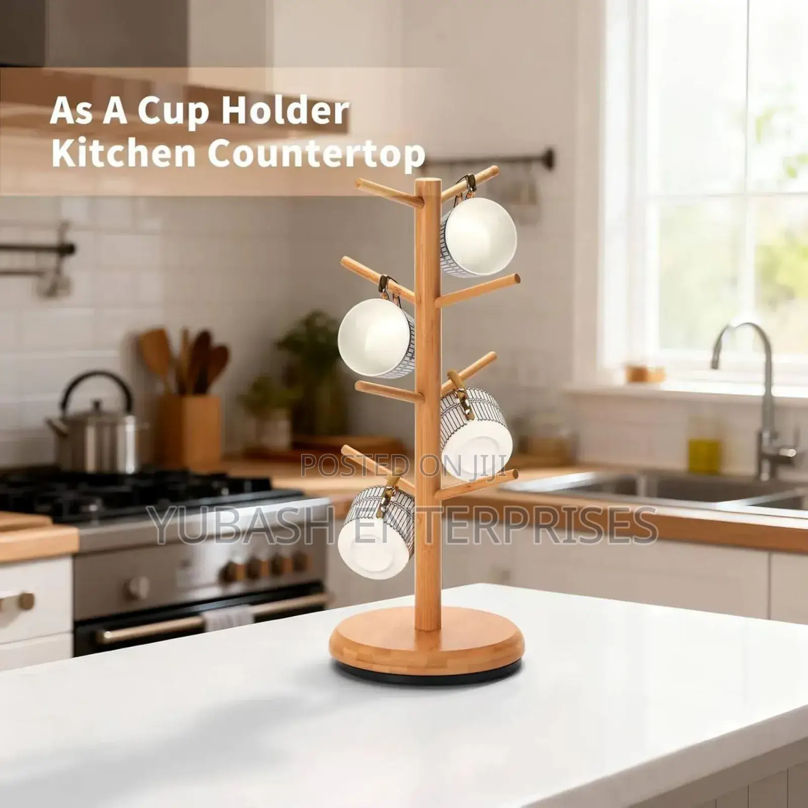 Bamboo Cups Rack