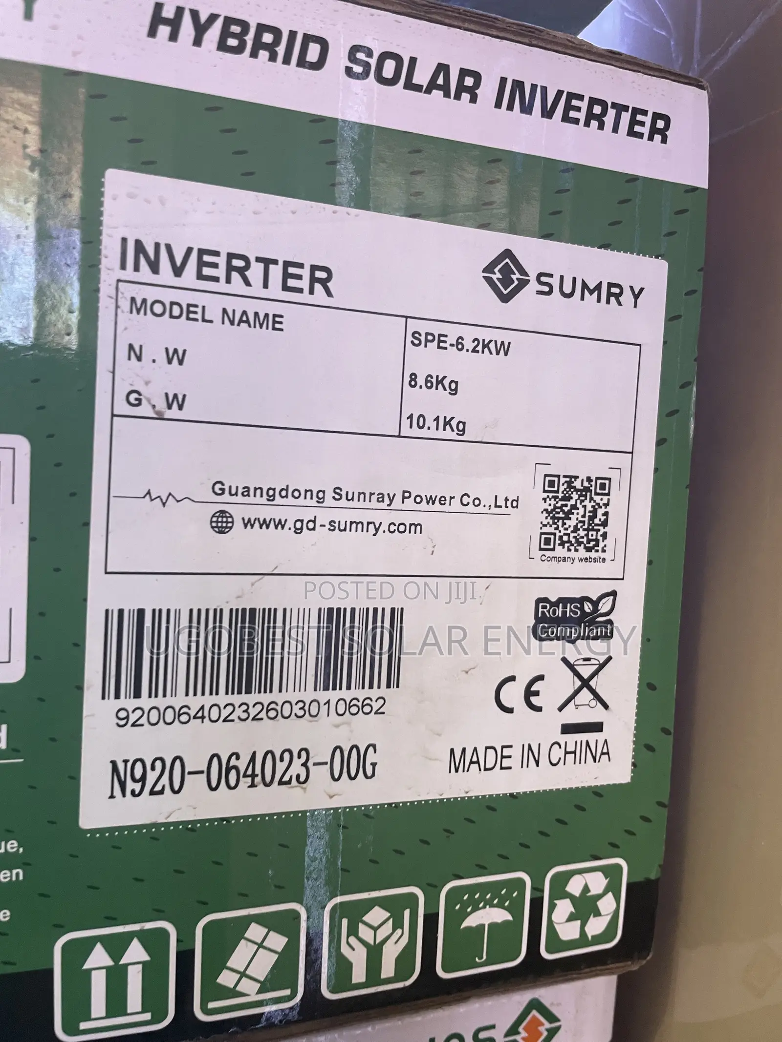 6.2kva 48v Sumry Inverter Hybrid