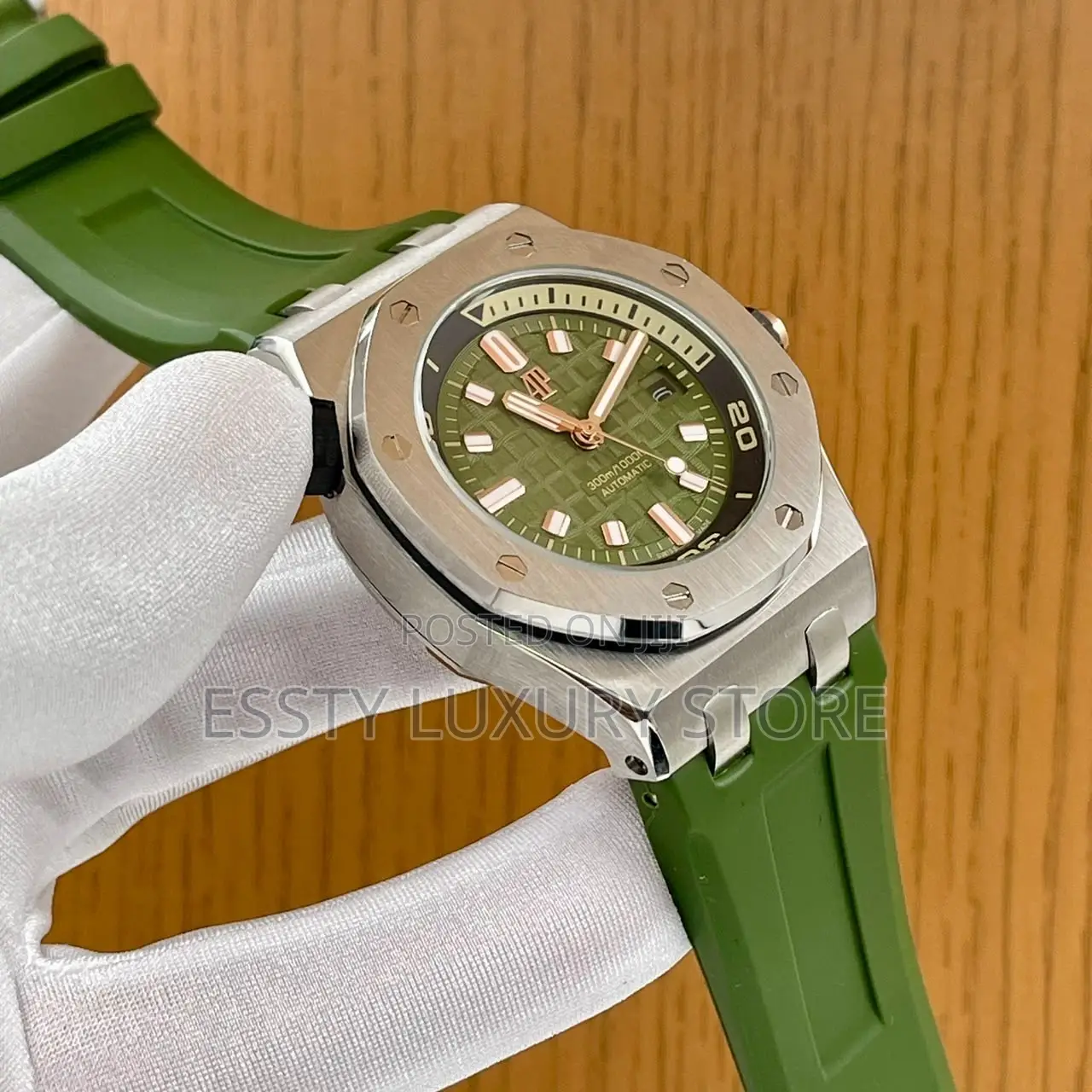 Automatic Quality Luxury Audemars Piguet Rubber Strap Watch