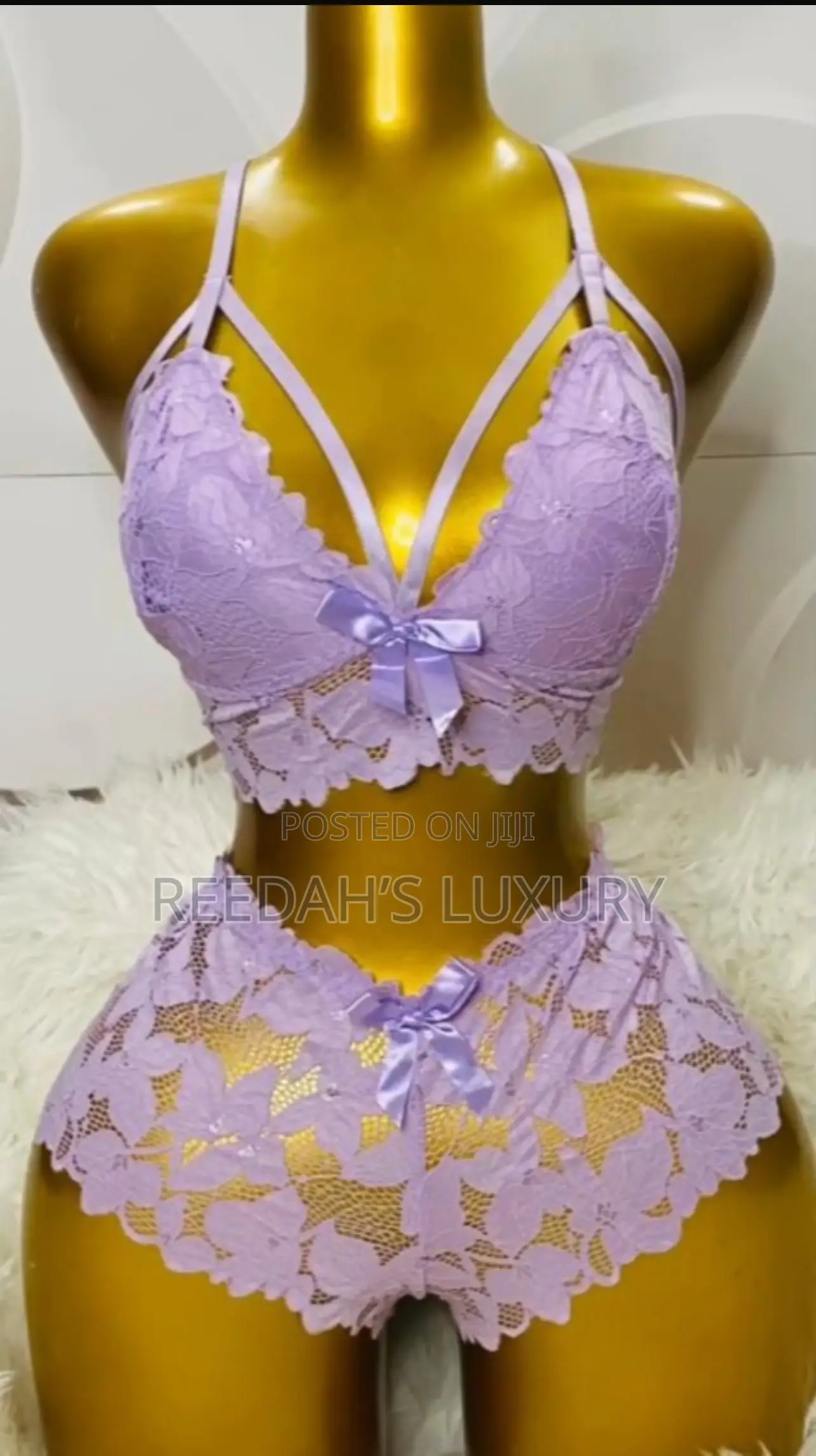 Vibrant Fuchsia Lace Lingerie Set