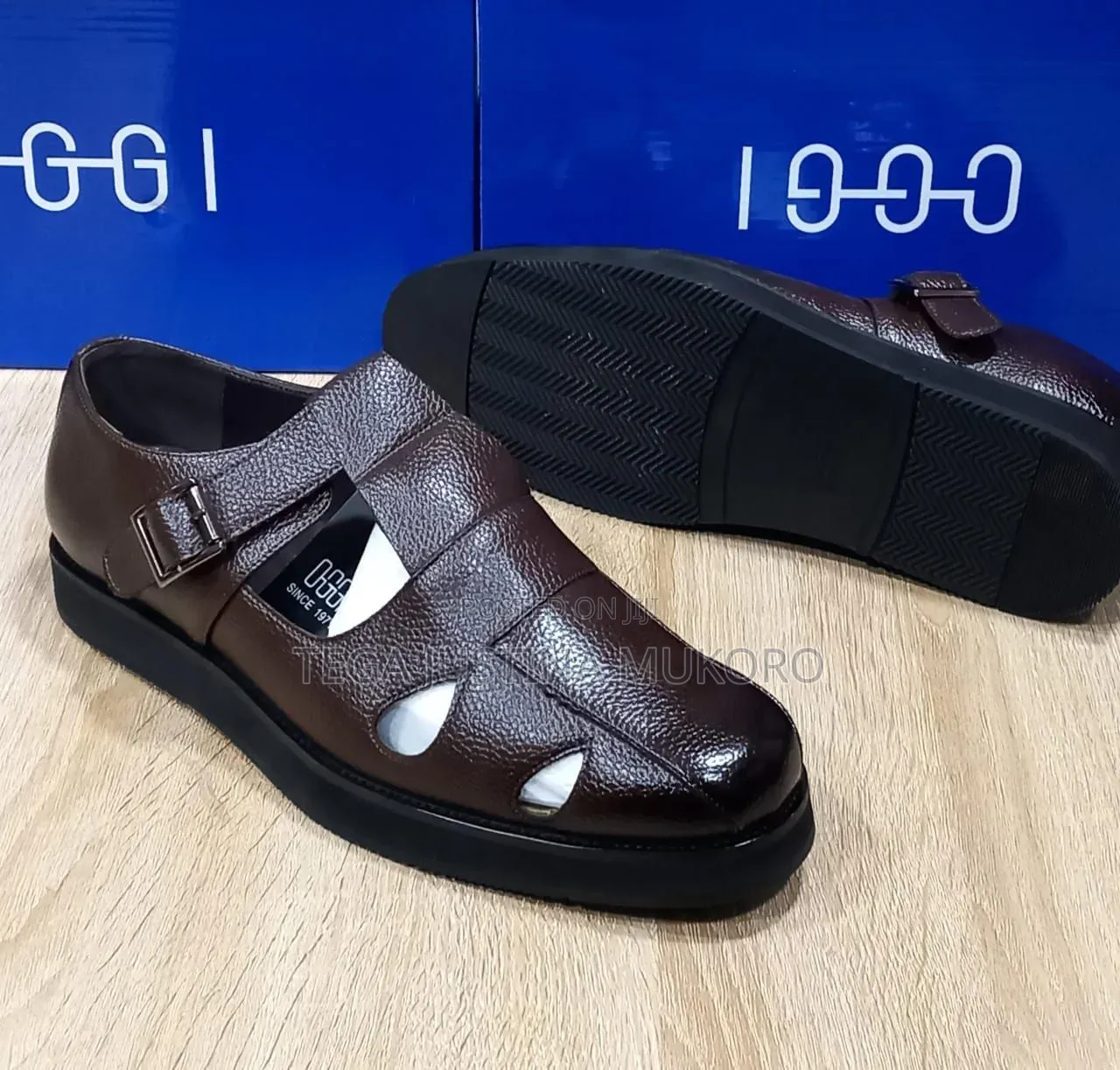 High Quality Oggi Men's Leather Sandals