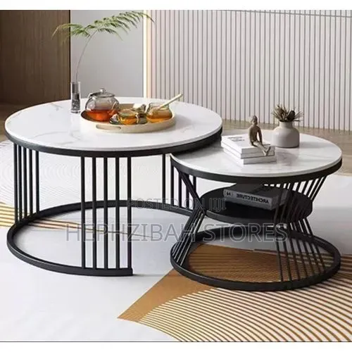 2in1 Beautiful Modern Aesthetic Center Table With Under Storage
