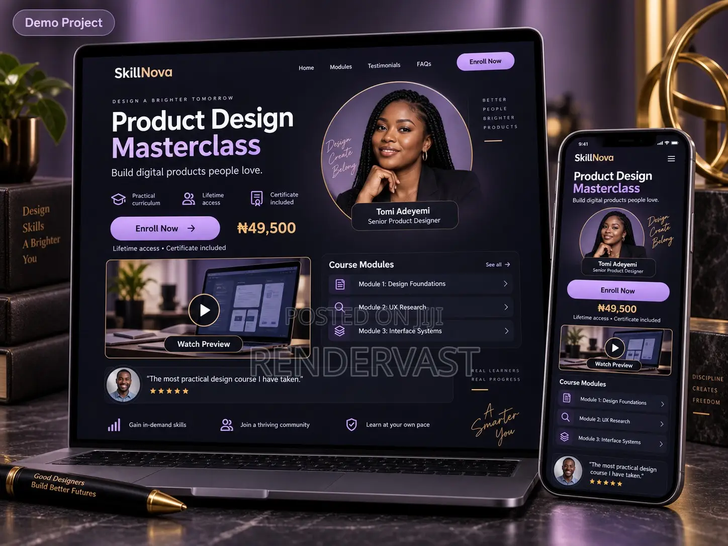 Professional Landing Page Design for Business Sales