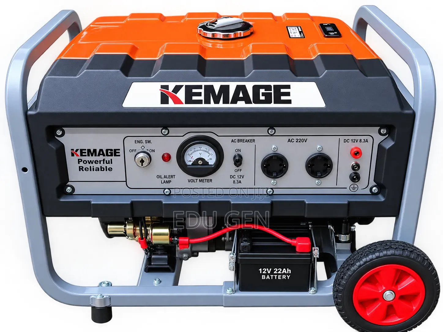 Kemage 4.8KVA Original Generator – Powerful 100% Copper Coil + Remote