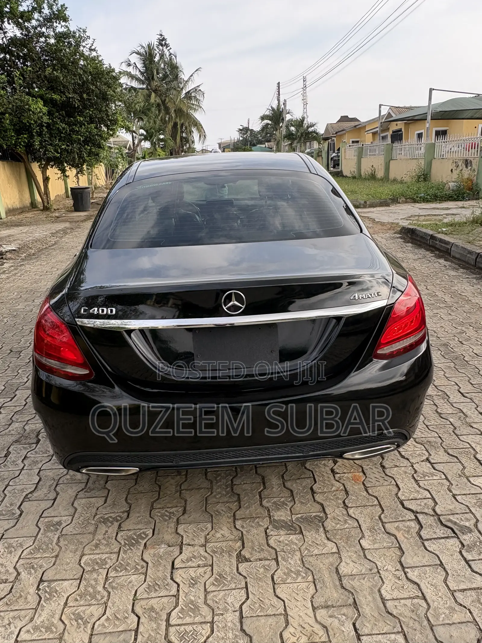 Mercedes-Benz C400 4Matic AWD Sedan (3.0L V6 7A) 2015 Black