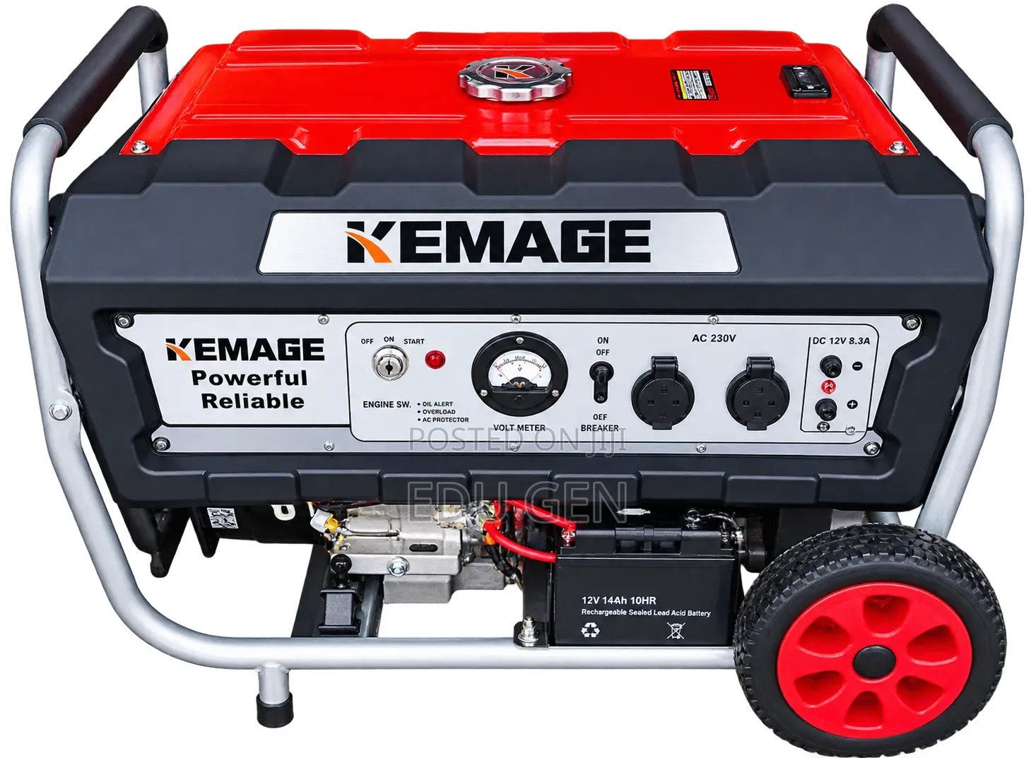 Kemage 4.8KVA Original Generator – Powerful 100% Copper Coil + Remote