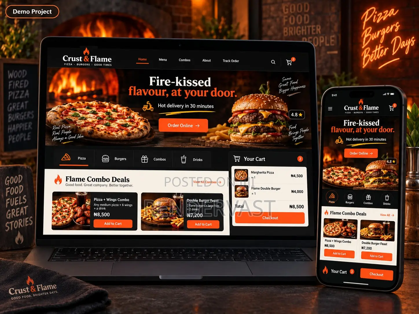 Restaurant Website Online Food Ordering Development