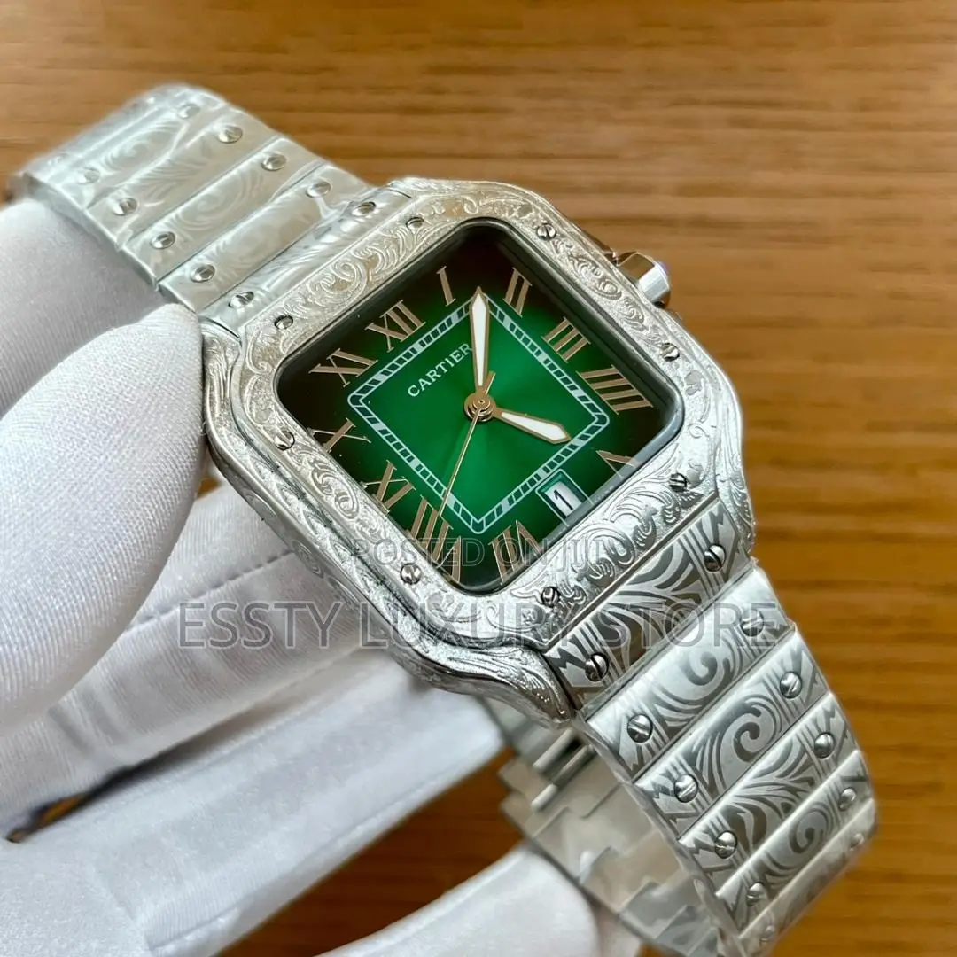 Automatic Quality Luxury Cartier Crested Chain Watch