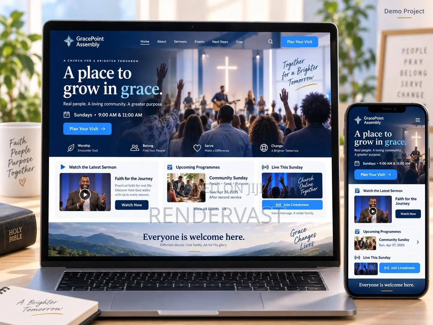 Professional Church Ministry Website Design