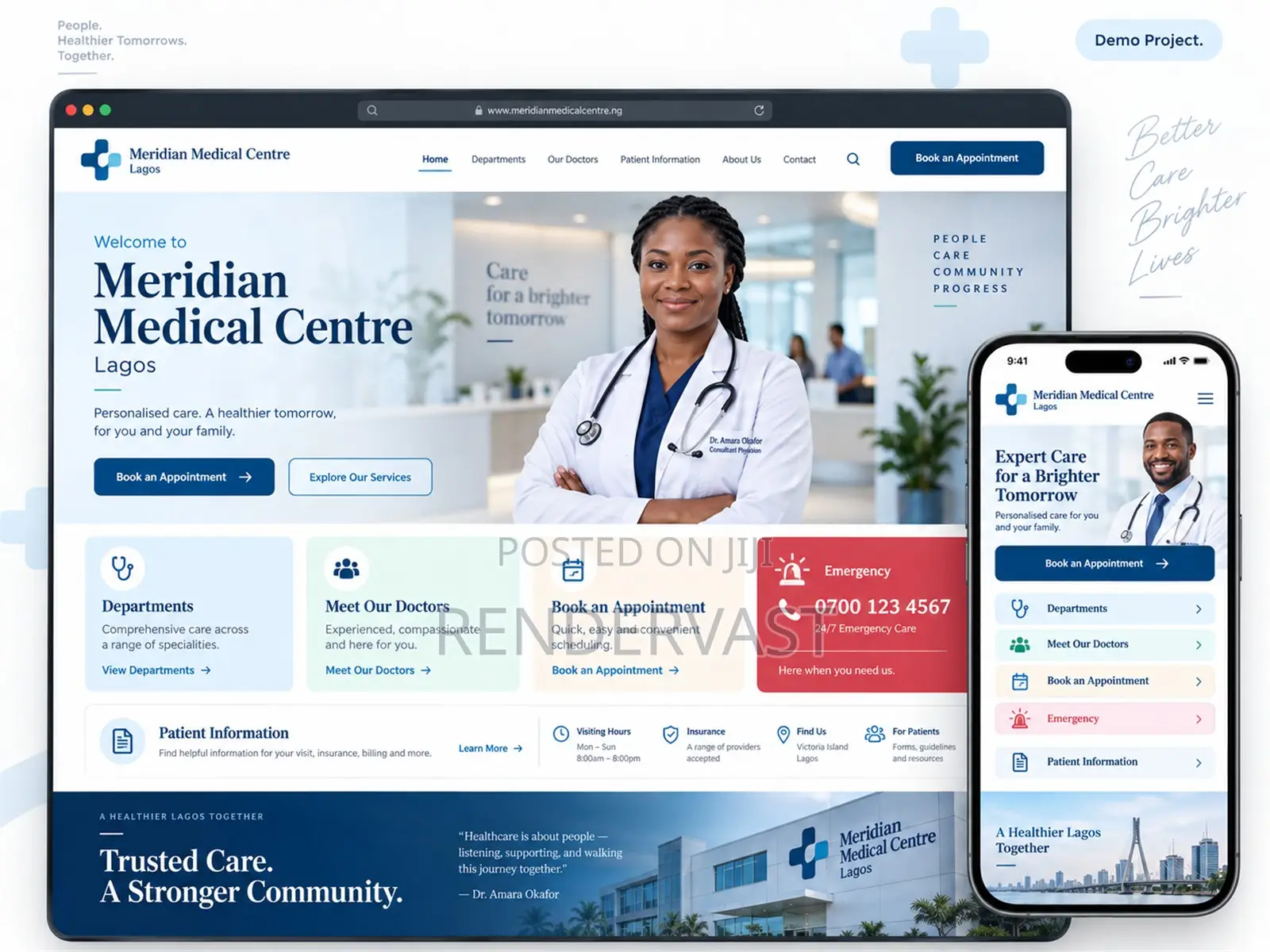 Hospital, Clinic Healthcare Website Development