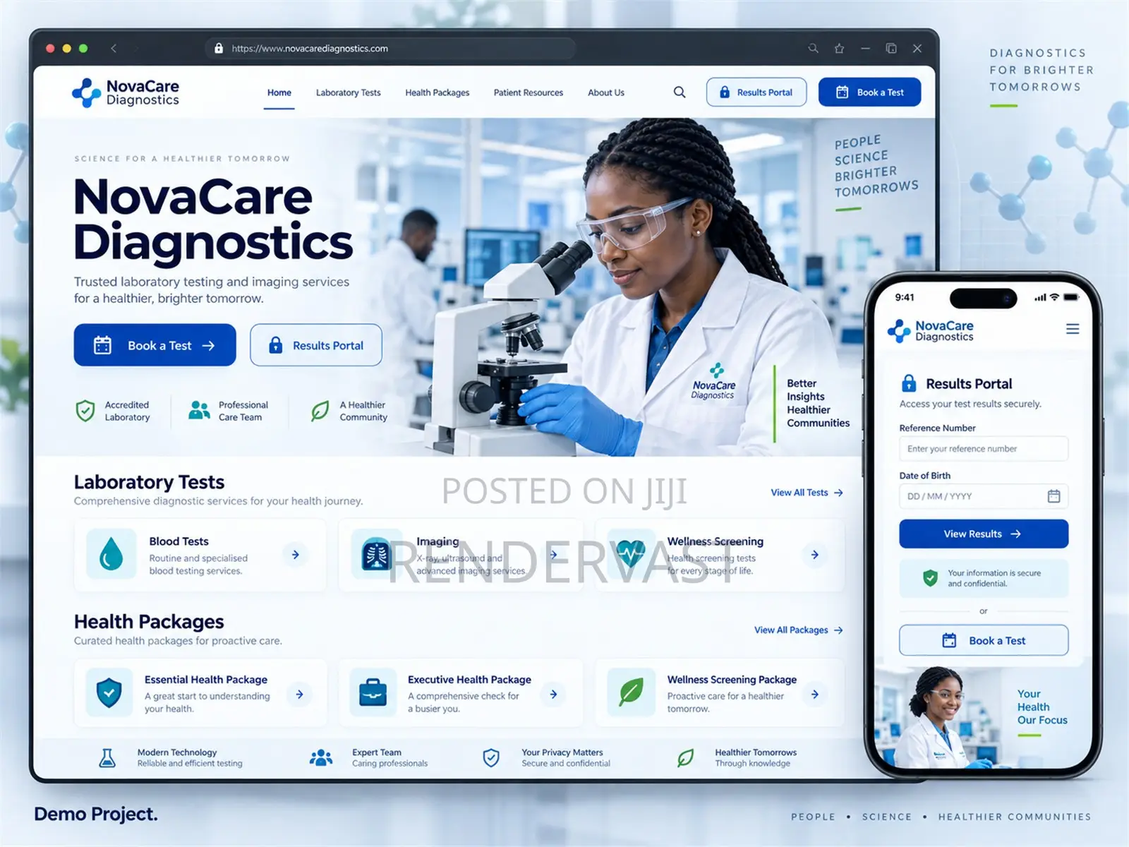 Hospital, Clinic Healthcare Website Development