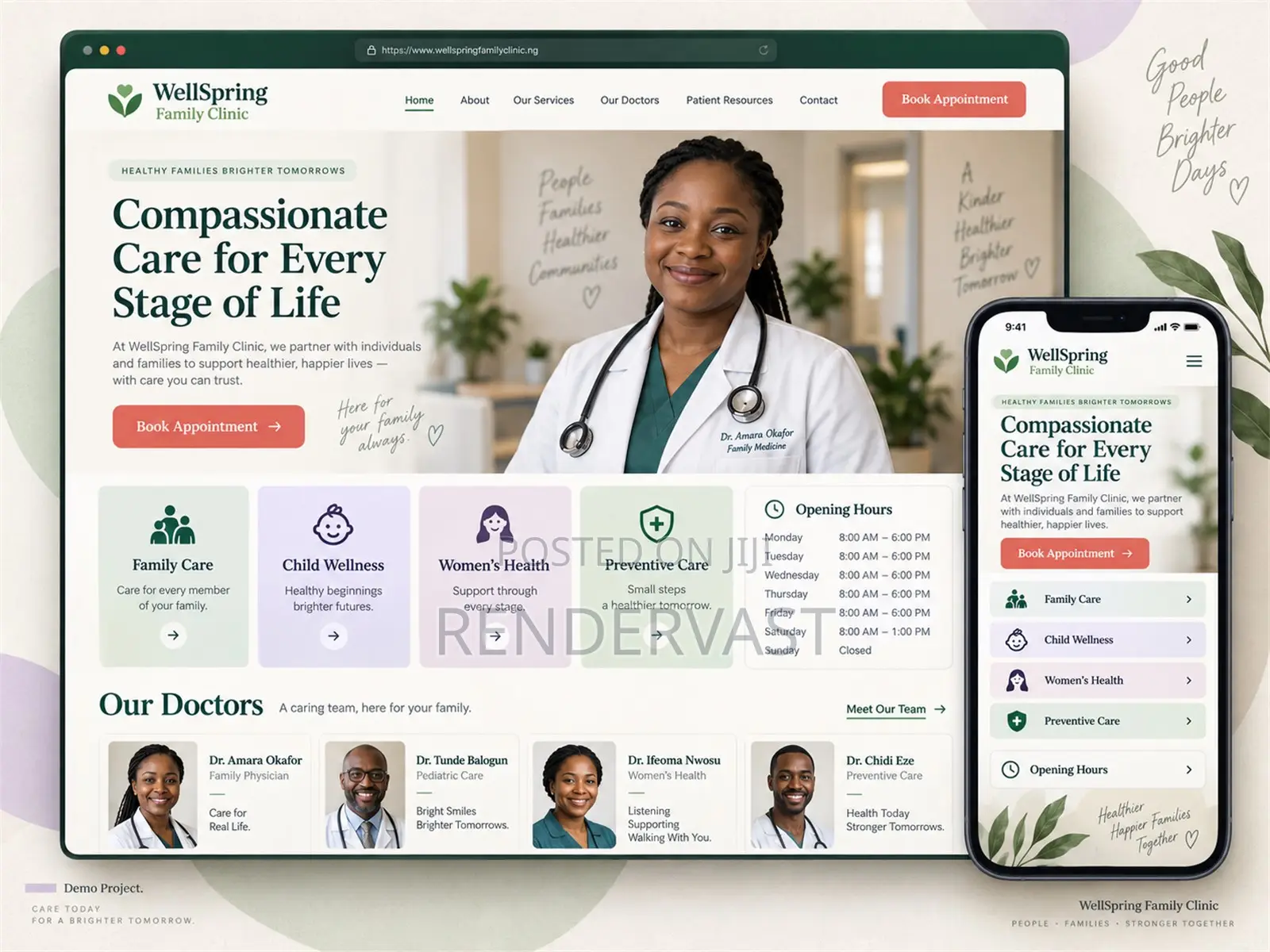 Hospital, Clinic Healthcare Website Development