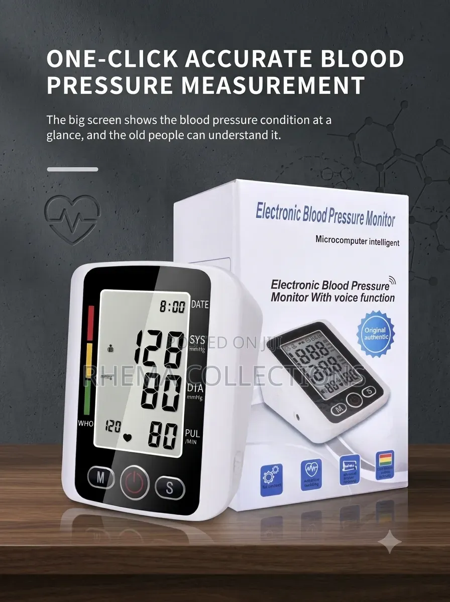 Automatic Digital Blood Pressure Monitor (With Voice Function