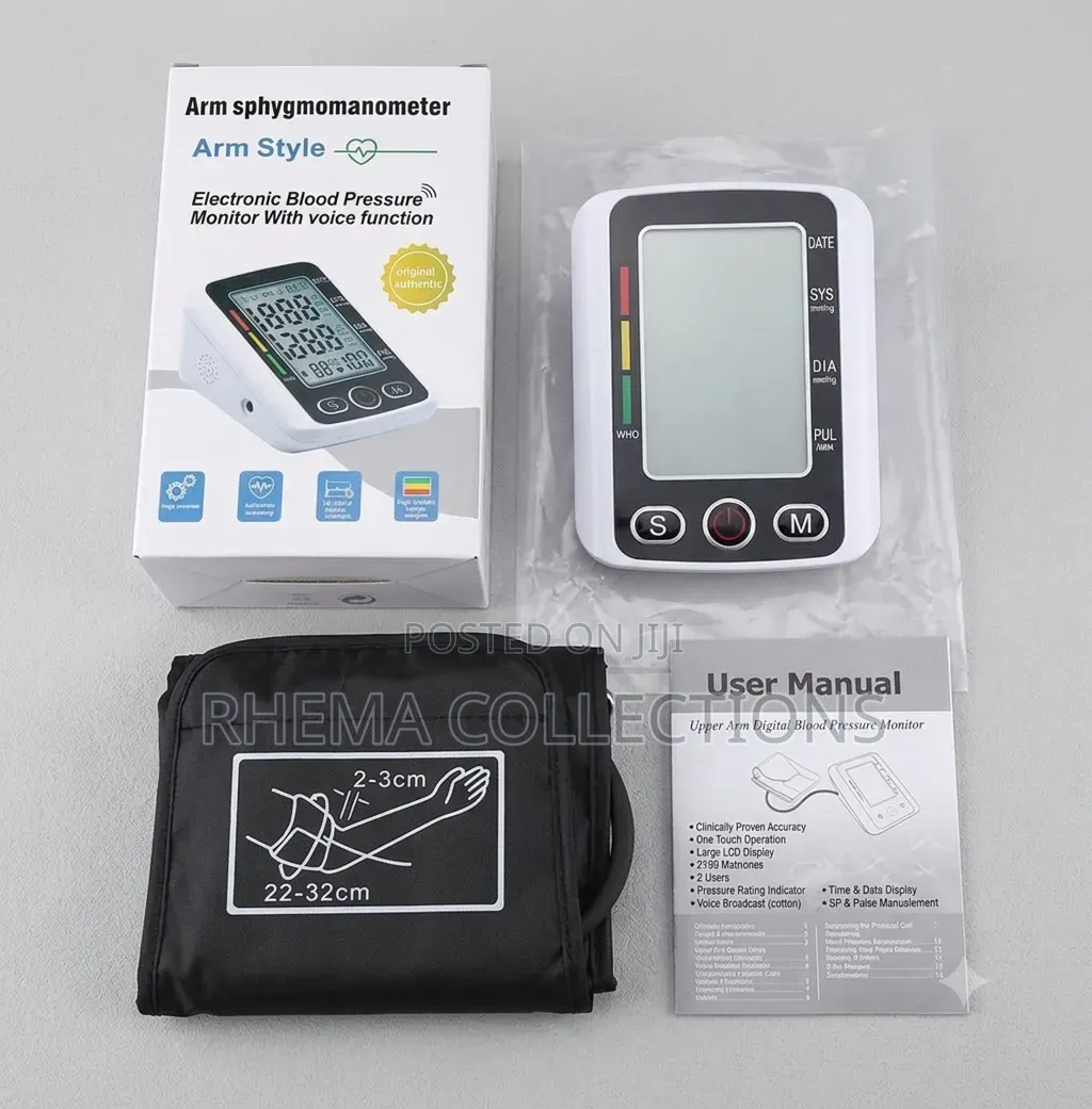 Automatic Digital Blood Pressure Monitor (With Voice Function