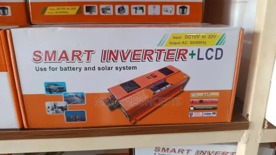 1000W Smart Solar Inverter With LCD Display DC 10V–32V to AC Output