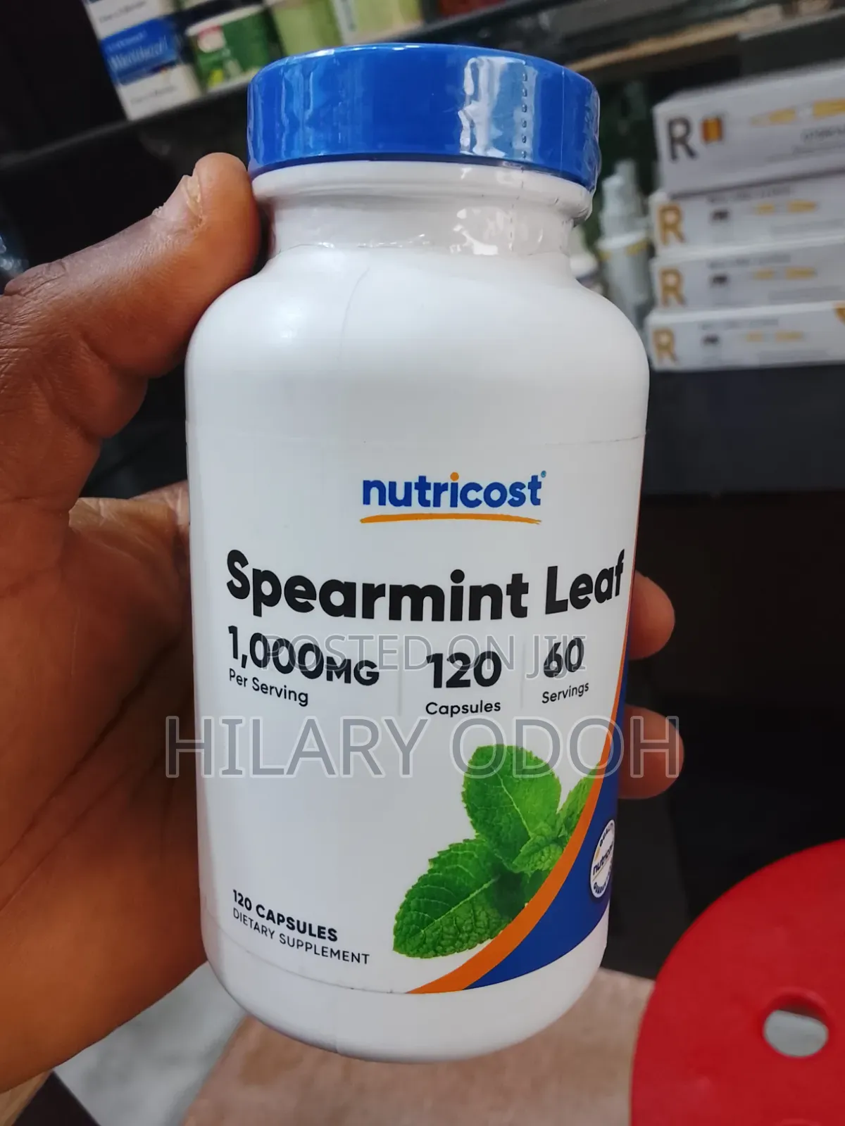 Nutricost Spearmint Leaf 120 Capsules 500 Mg Per Capsule